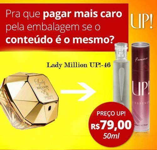 Perfume Feminino 50ml - UP! 46 - Lady Million